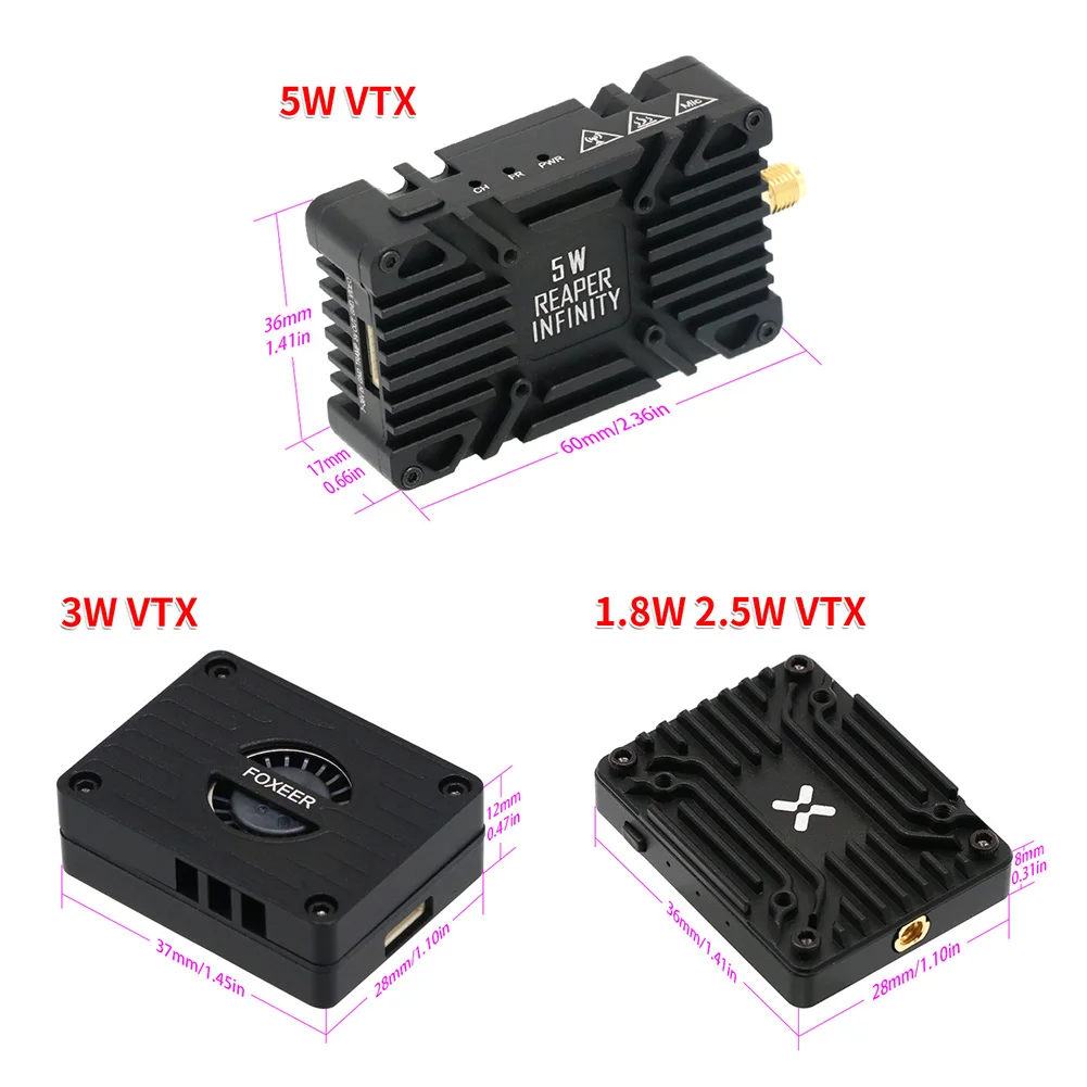 Foxeer Reaper Extreme V2 5.8G  - Foxeer Reaper Extreme 2.5W Vtx avis et prix